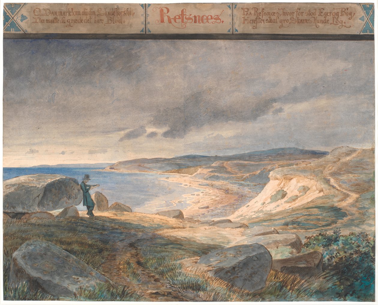 Refsnæs, Küstenlandschaft von Johan Thomas Lundbye