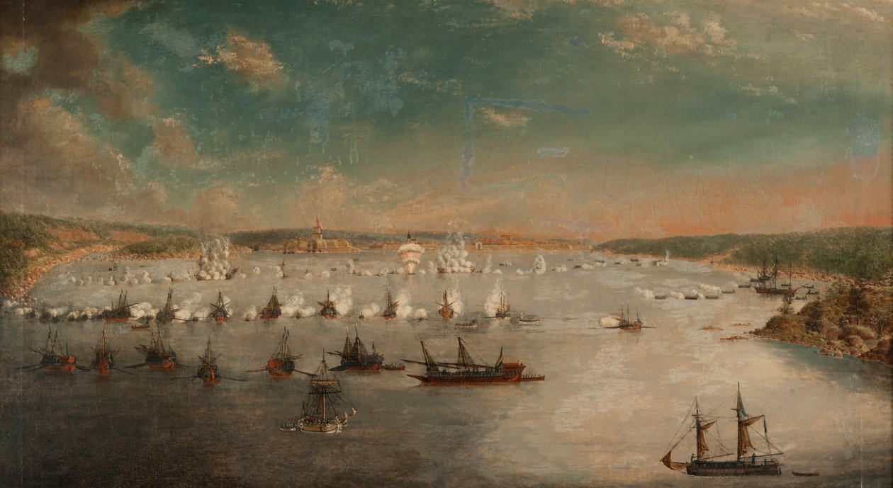 Die Schlacht von Fredrikshamn am Mai 1790, 1791 von Johan Tietrich Schoultz