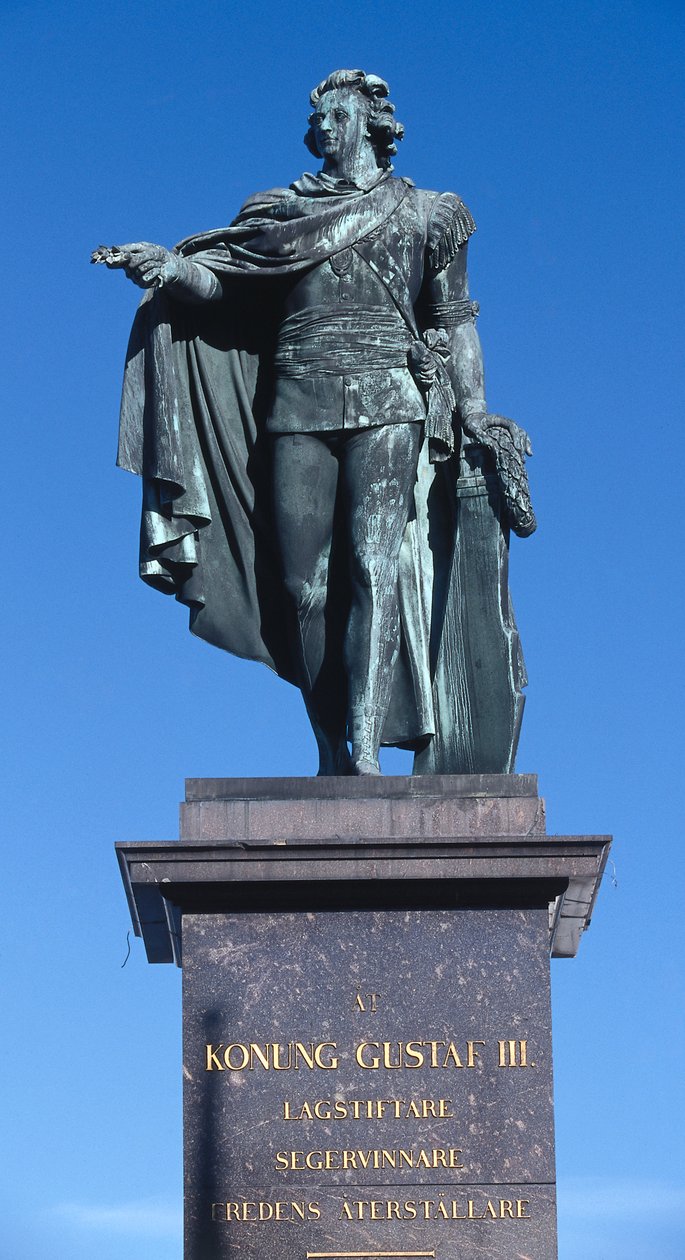 Statue von König Gustav III, 1799, Gamla Stan, Stockholm von Johan Tobias Sergel