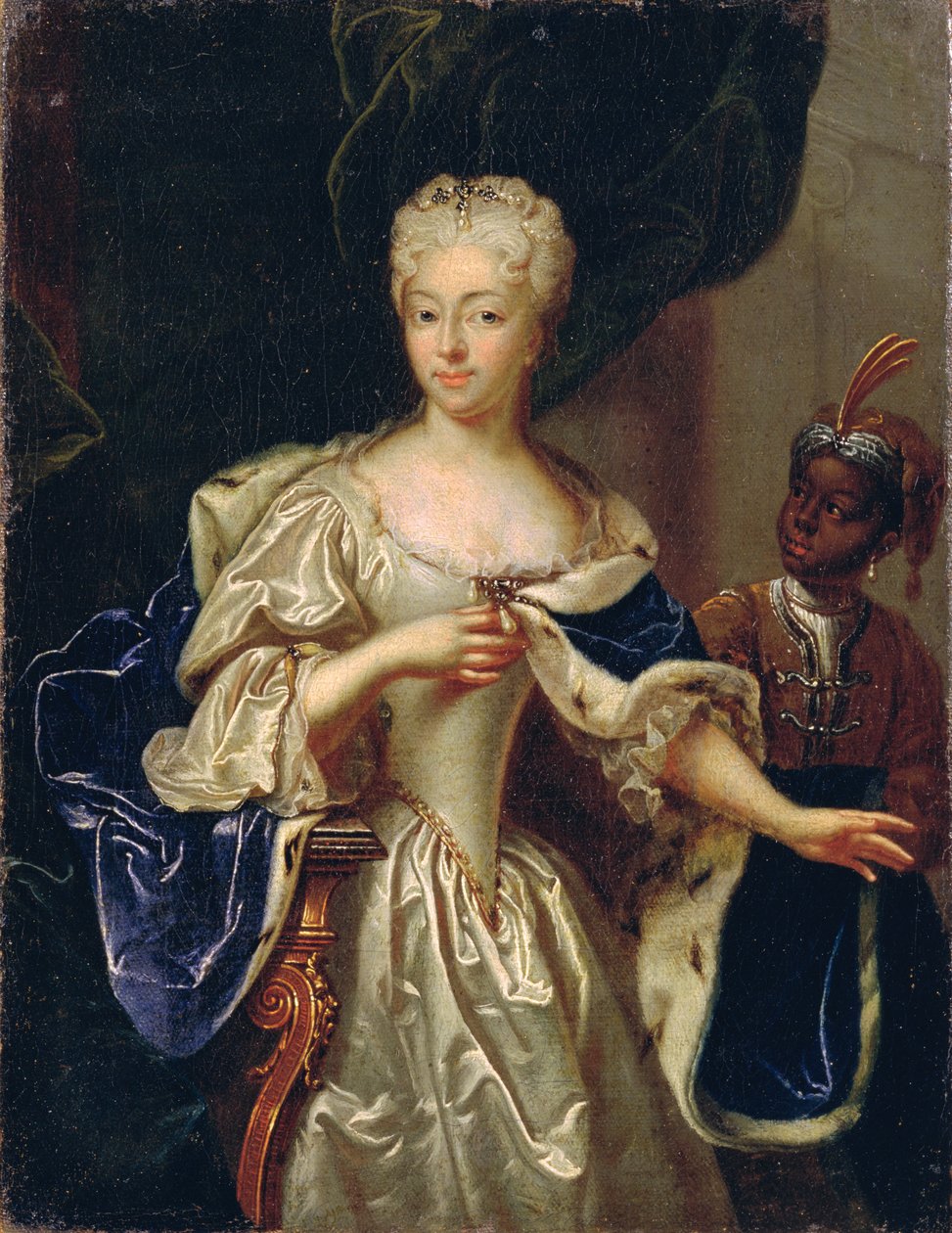 Porträt von Prinzessin Charlotte von Braunschweig-Lüneburg, 1728 von Johann Paul Luedden