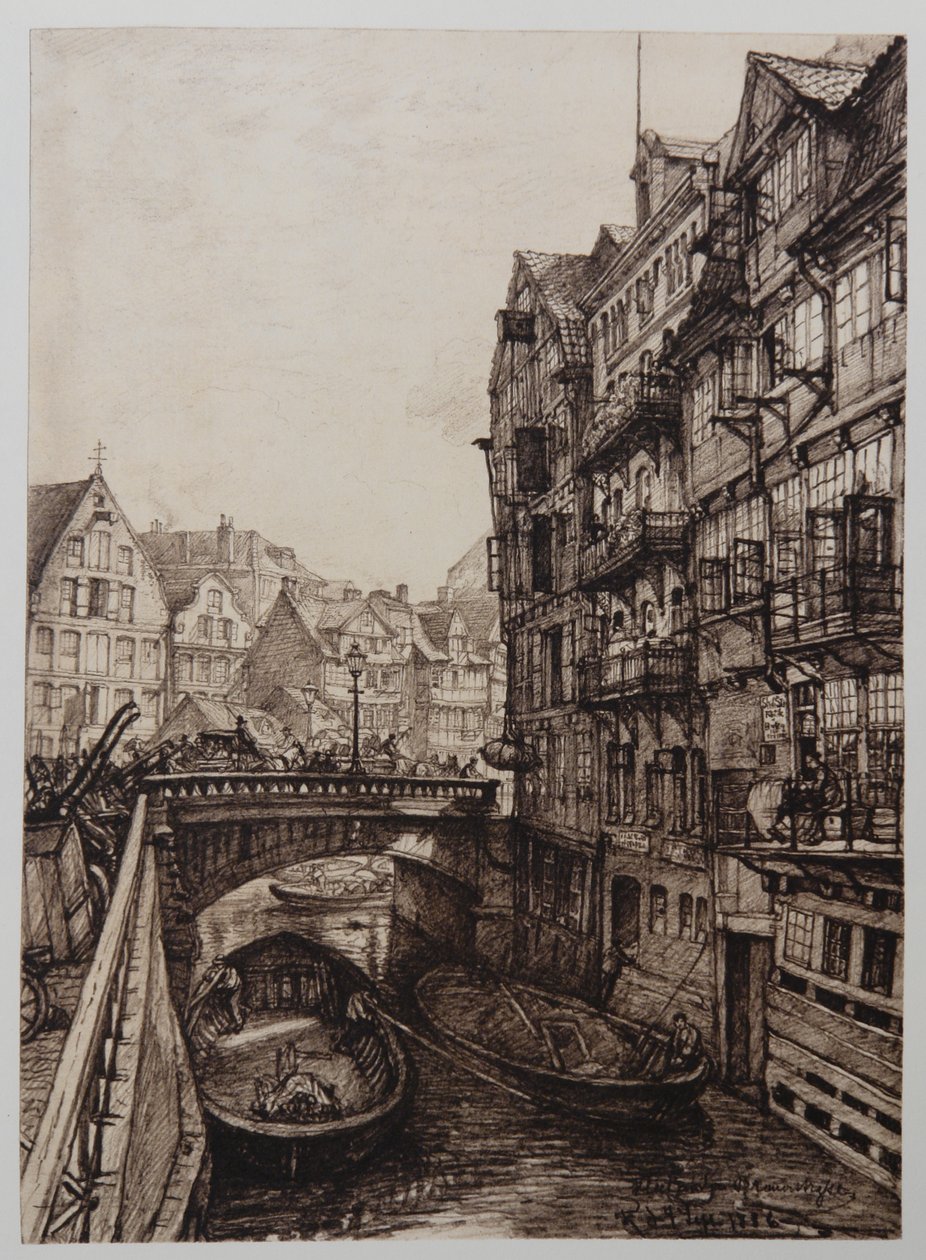 Fleet an der Brauerstraße von Johann Theobald Riefesell