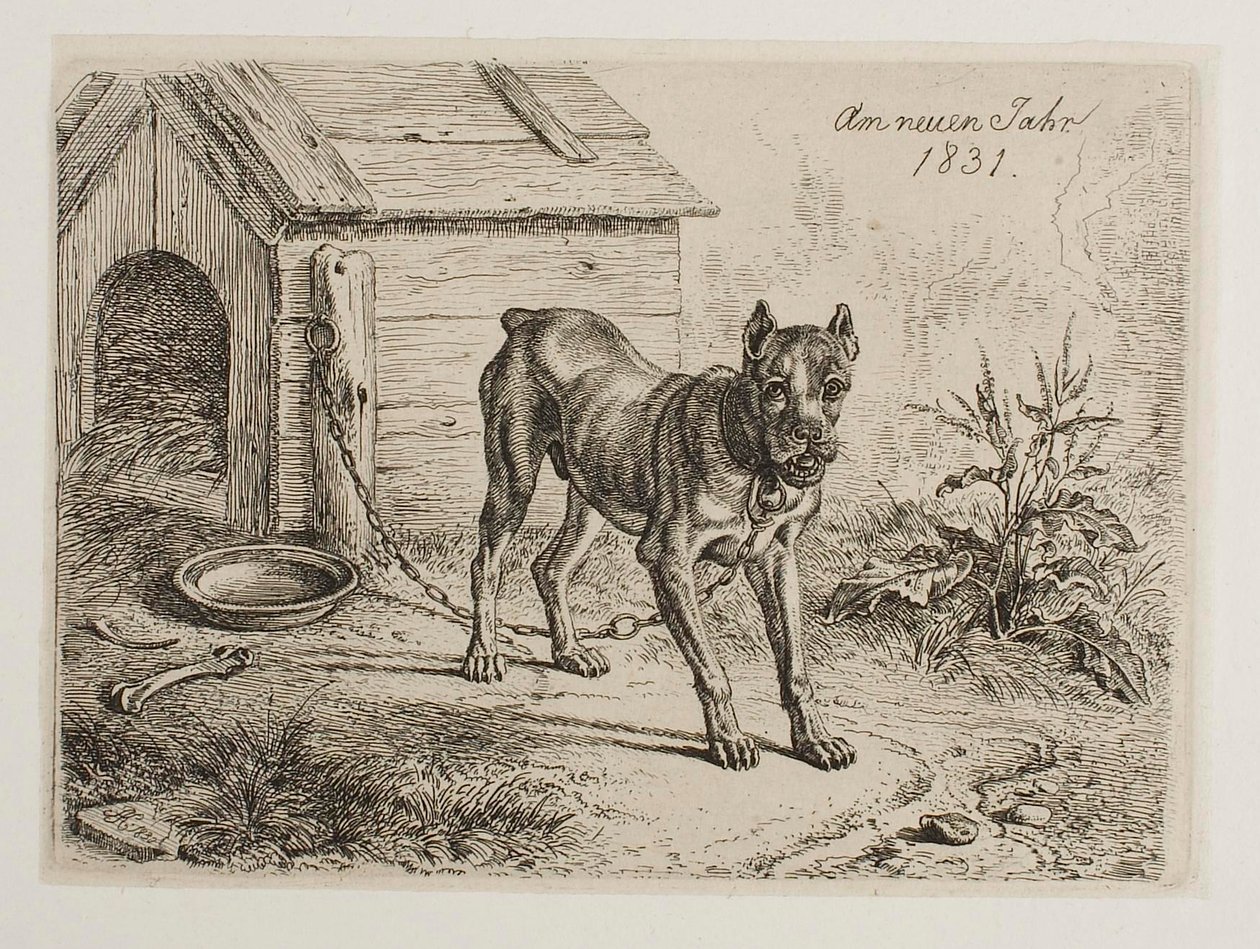 Am neuen Jahr 1831. Hund von Johann Adam Klein