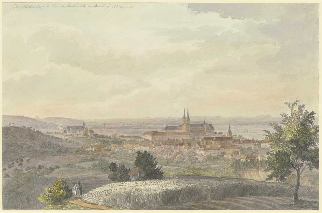 Ansicht von Bamberg von Süden von Johann Adam Klein