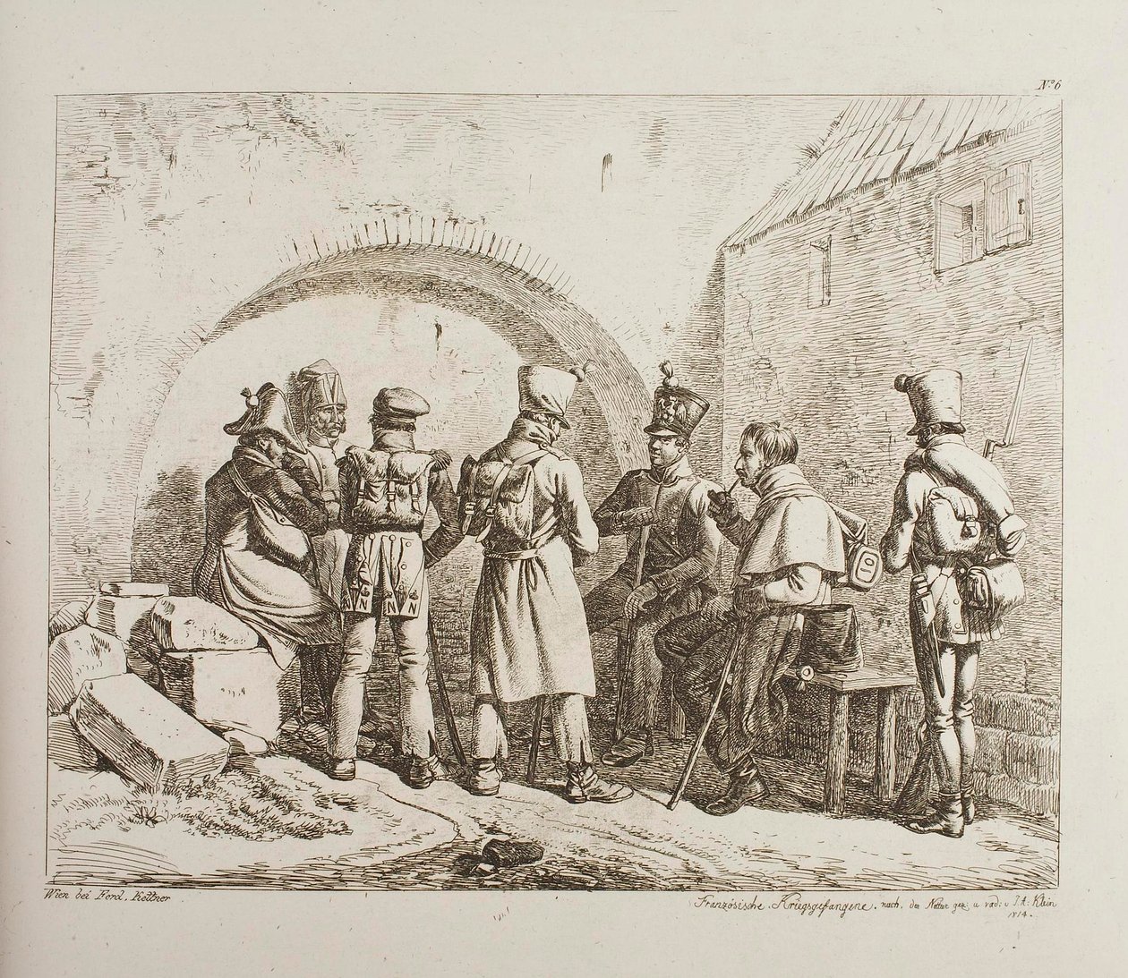 Französische Kriegsgefangene von Johann Adam Klein