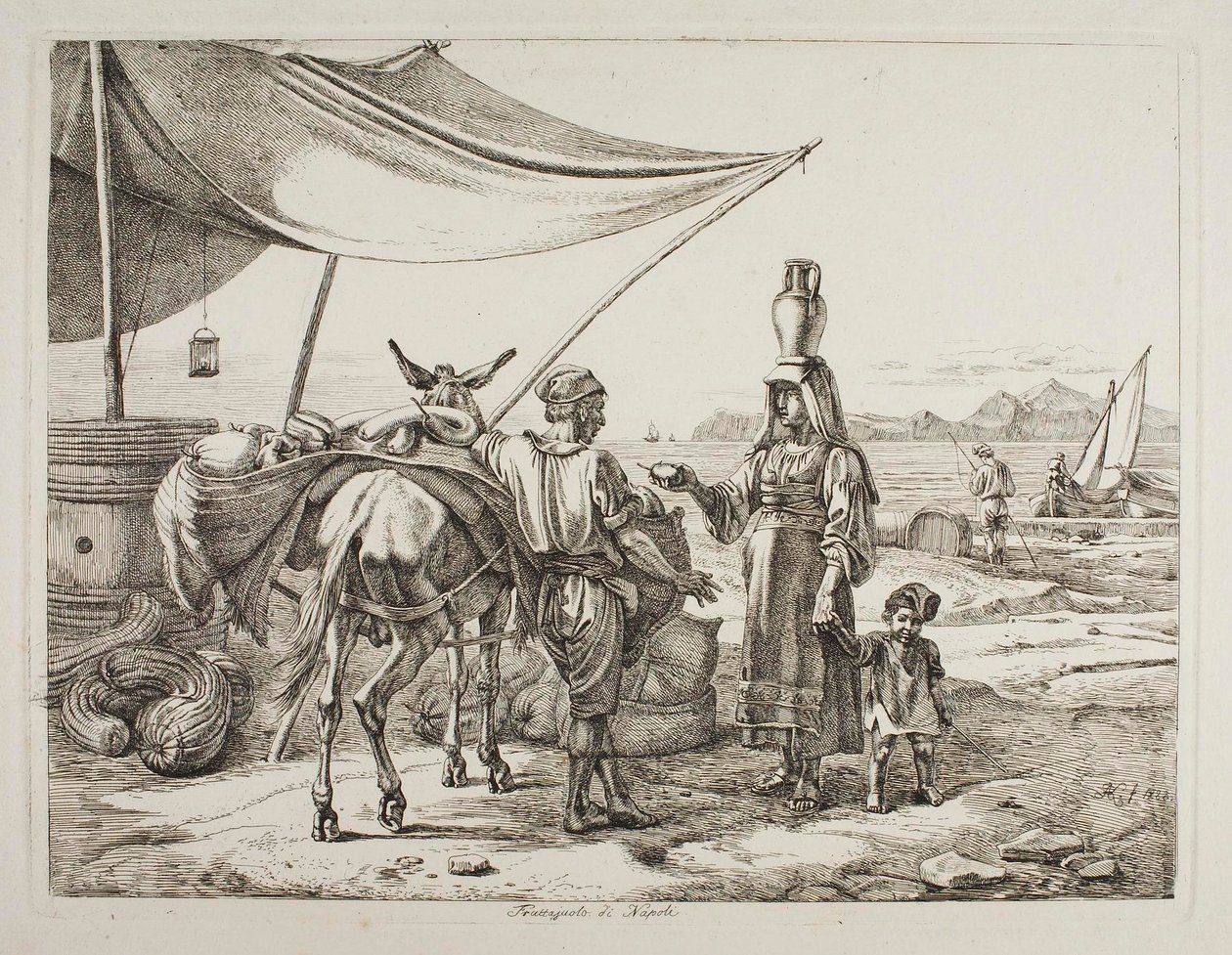 Obsthändler aus Neapel von Johann Adam Klein