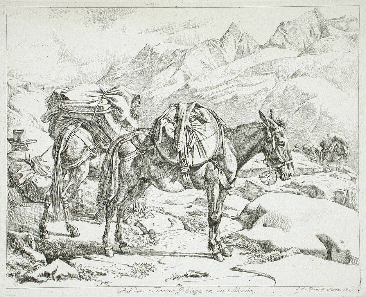 Furka-Gebirge, Schweiz von Johann Adam Klein
