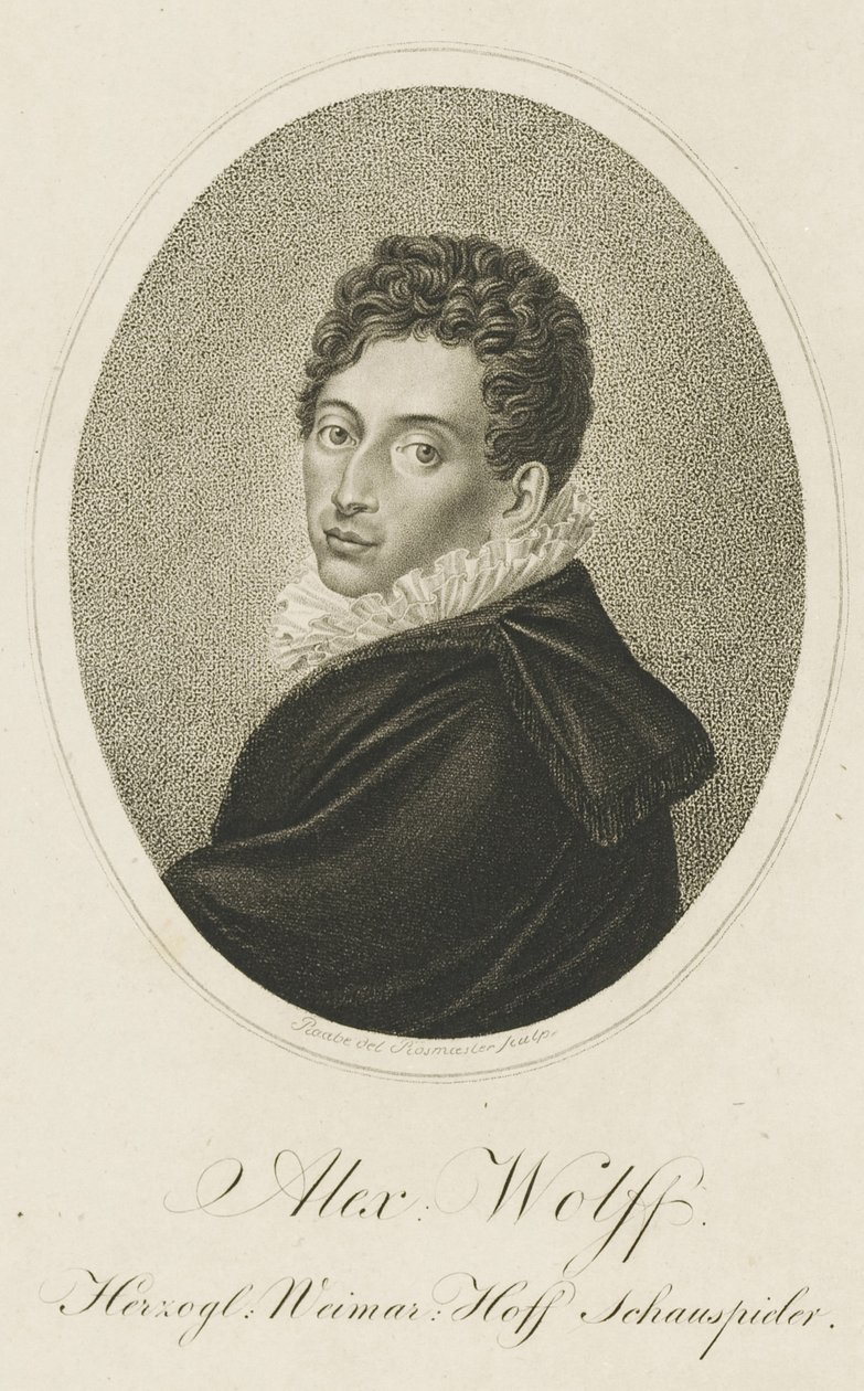 Porträt von Pius Alexander Wolff 1782-1828, ca. 1820 von Johann Adolf Rossmaesler