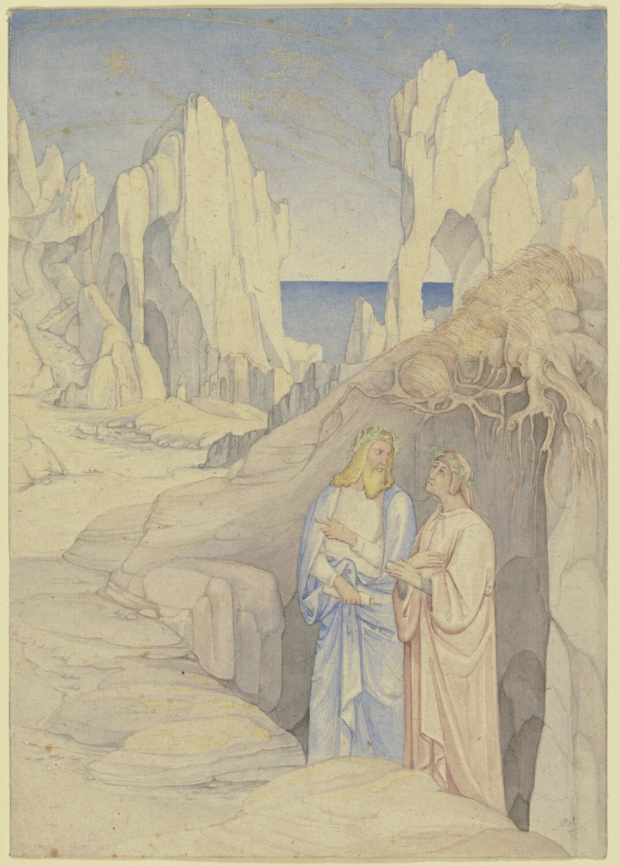 Dante und Vergil in der Unterwelt von Johann Anton Ramboux