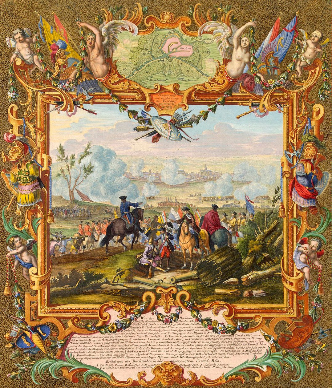Eroberung der Festung Audenarde durch die alliierten Truppen von Johann August Corvinus