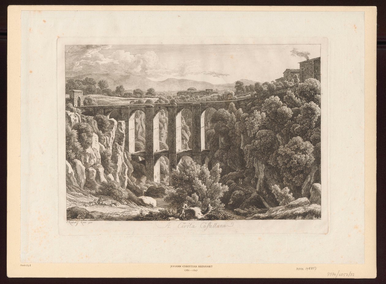 Aquädukte - In Civita Castellana von Johann Christian Reinhart