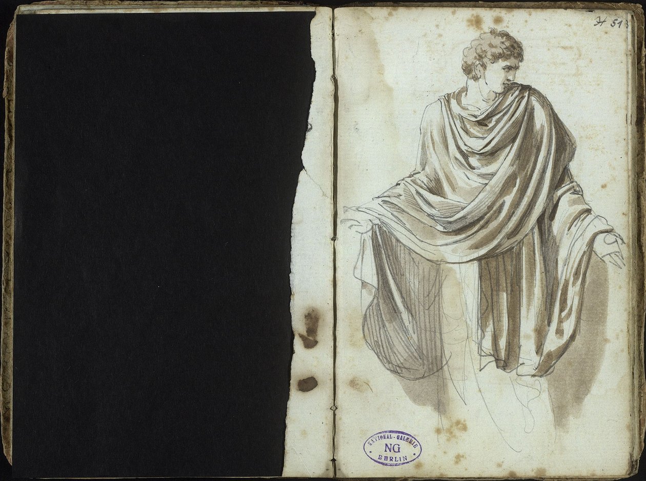 Mann in antiker Gewandung von Johann Christian Reinhart