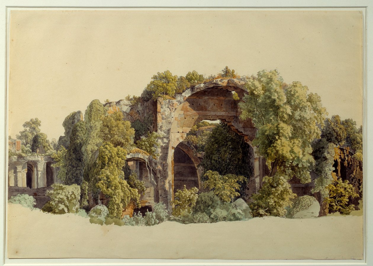 Ruinen der Villa Anchiana in Tivoli von Johann Christian Reinhart