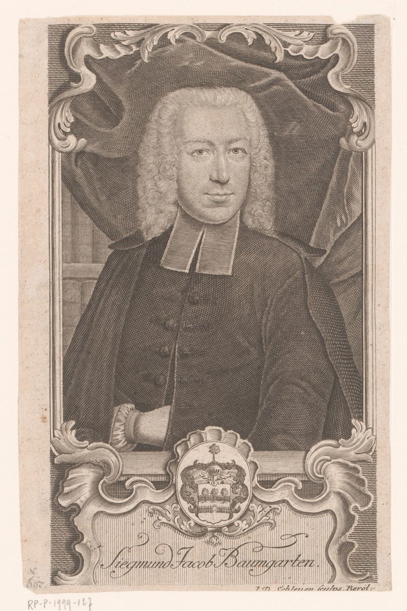 Porträt von Sigmund Jacob Baumgarten von Johann David Schleuen (I)