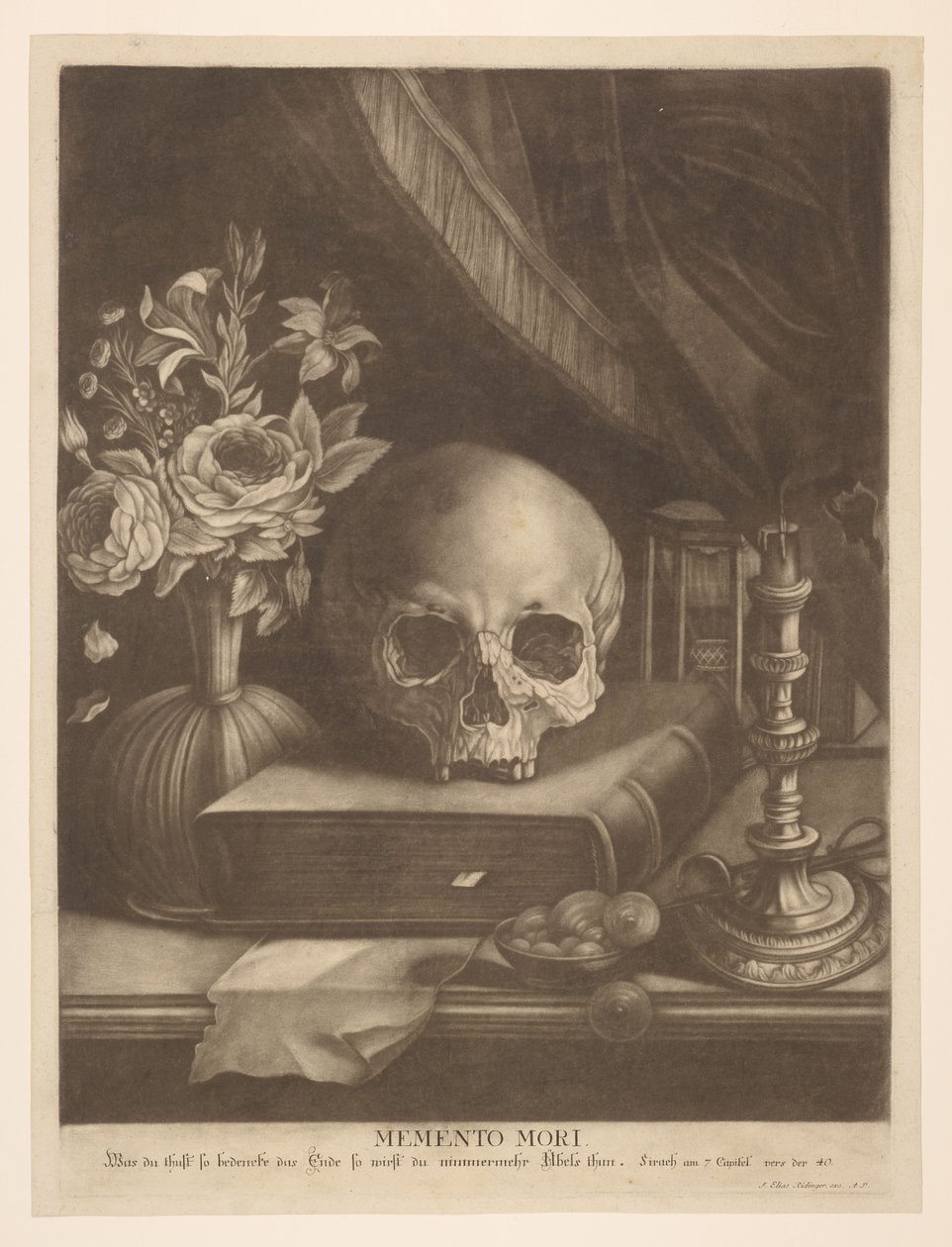 Memento Mori von Johann Elias Ridinger