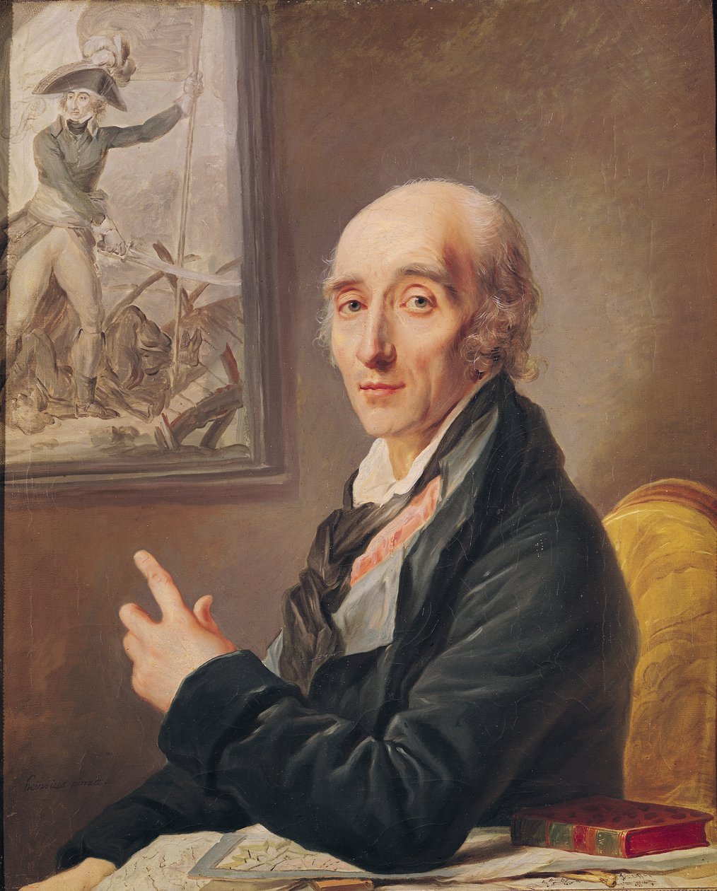 Porträt von Marschall Pierre Francois Charles Augereau von Johann Ernst Heinsius
