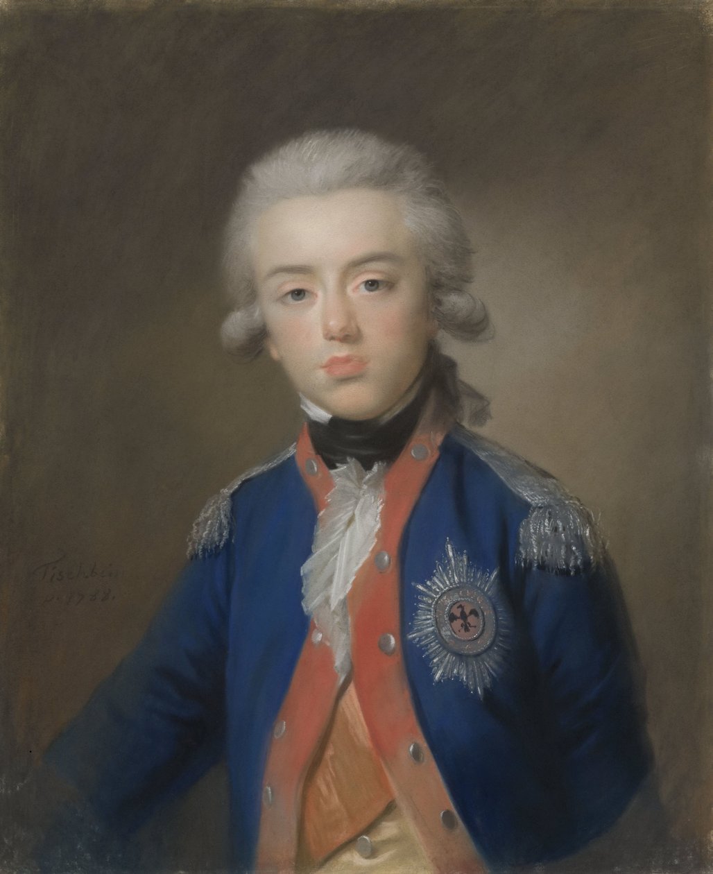 Willem George Frederik (Frederik; 1774-99), Prinz von Oranien-Nassau. Sohn von Prinz Willem V von Johann Friedrich August Tischbein
