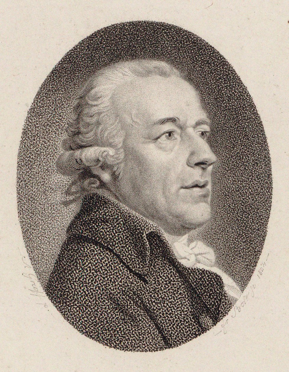 Porträt des Komponisten Johann Gottlieb Naumann 1741-1801, 1804 von Johann Friedrich Bolt
