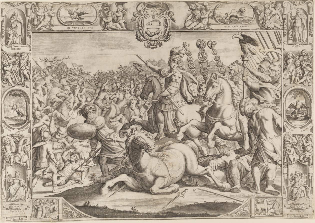 Allegorie auf Urban VIII., Papst (Maffeo Barberini 1623-1644) von Johann Friedrich Greuter