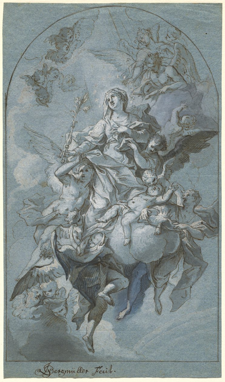 Die unbefleckte Empfängnis von Johann Georg Bergmuller