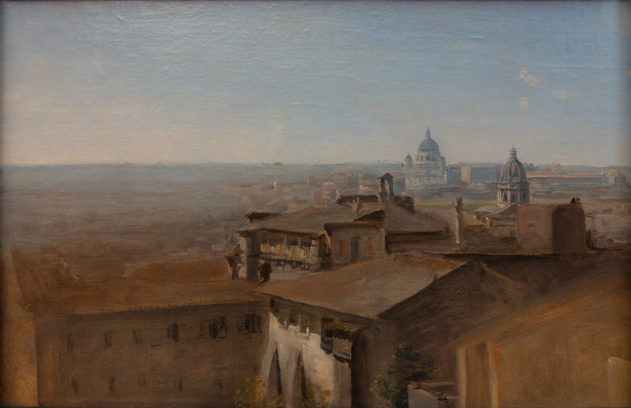Blick von der Villa Malta auf Sankt Peter von Johann Georg von Dillis