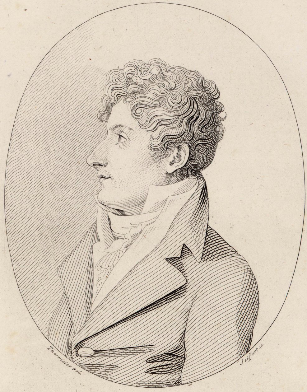 Porträt des Komponisten Francesco Morlacchi 1784-1841, ca. 1820 von Johann Gottlob Seyffert
