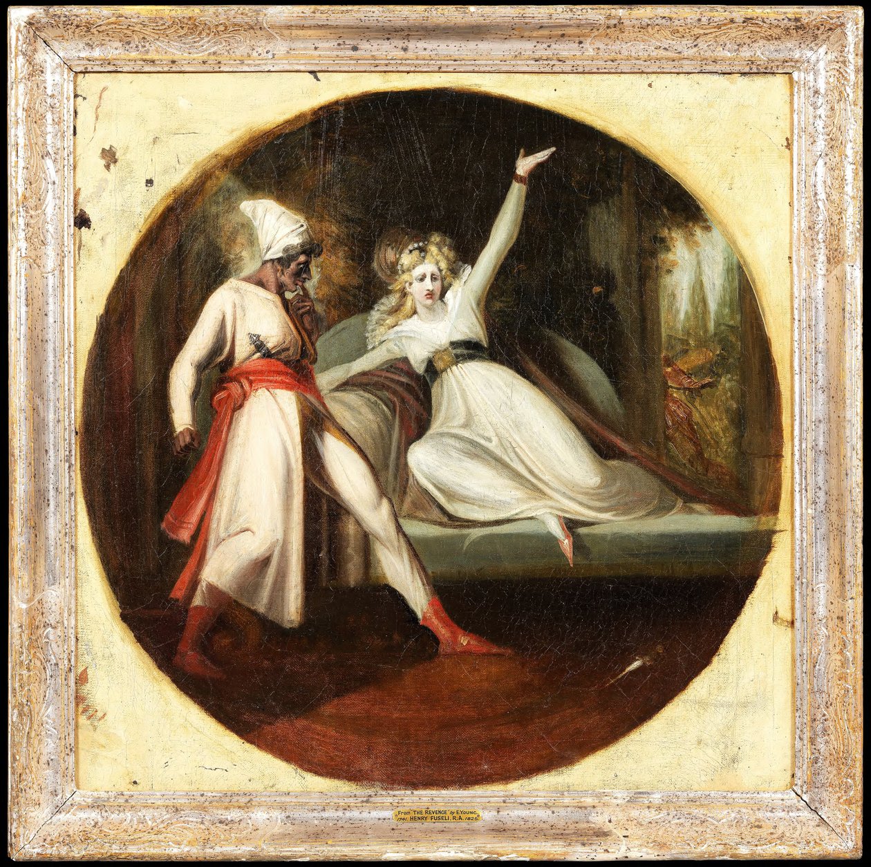 Leonora entdeckt Alonzos Dolch von Johann Heinrich Füssli