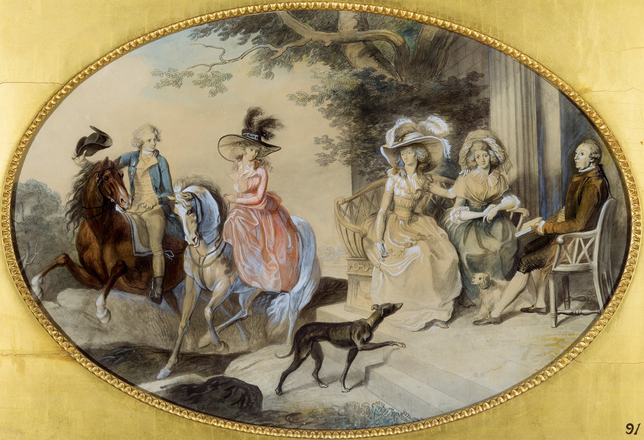Lady St. Aubyn und ihre Familie von Johann Heinrich Ramberg