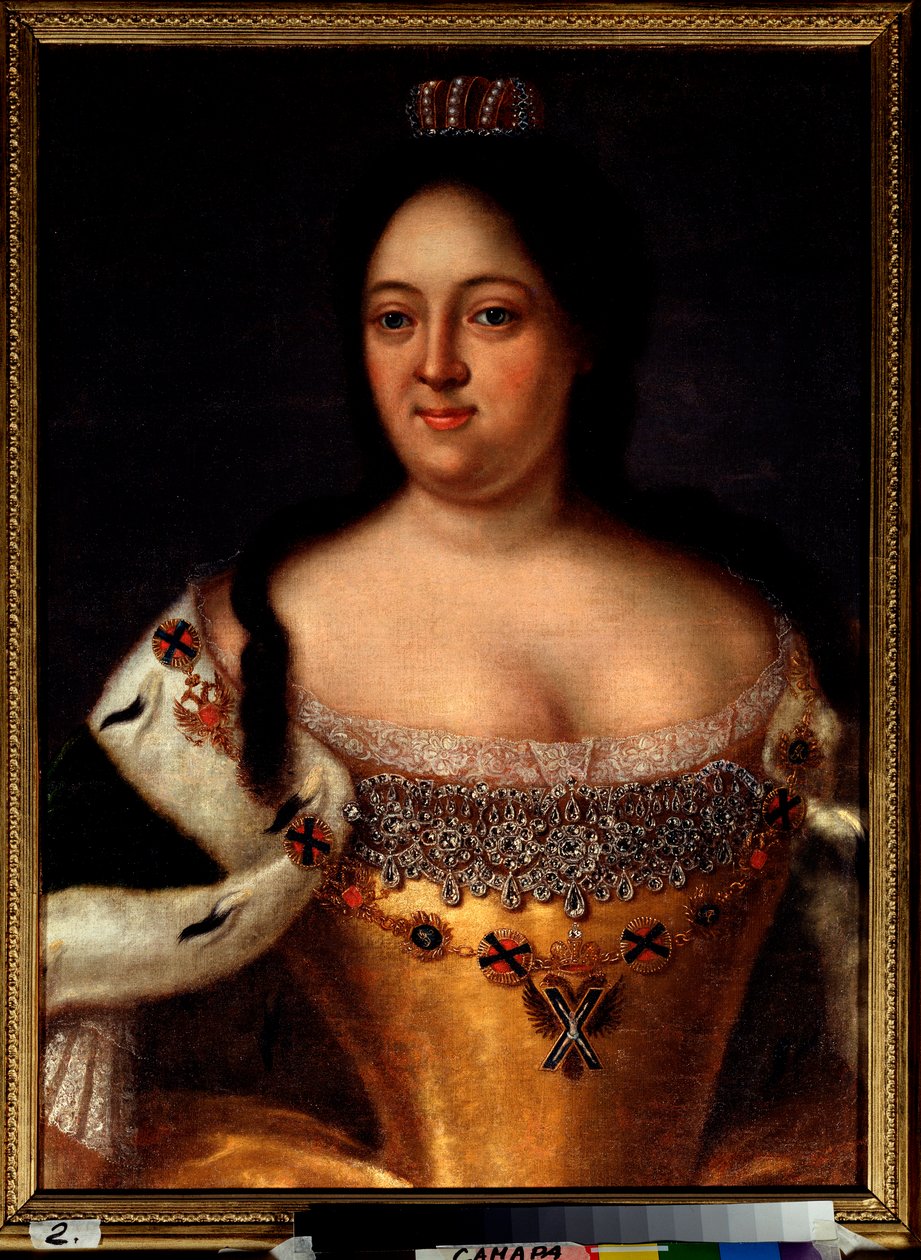 Porträt der Kaiserin Anna I. von Russland von Johann Heinrich Wedekind