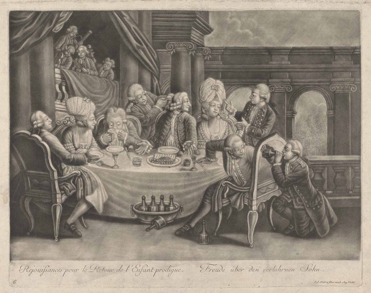 Freudenfest zur Rückkehr des verlorenen Sohnes von Johann Jacobus Haid
