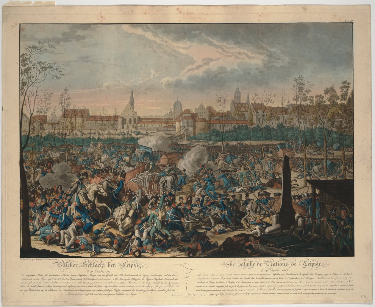 Schlacht der Nationen von Johann Lorenz Rugendas
