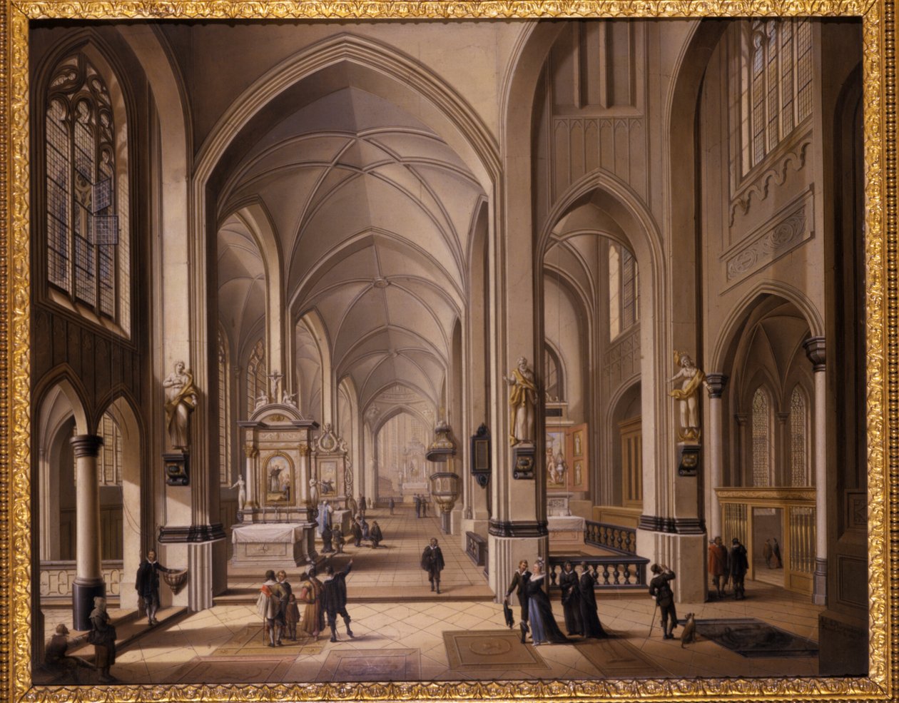 Innenraum einer gotischen Kirche, 1787 von Johann Ludwig Ernst Morgenstern