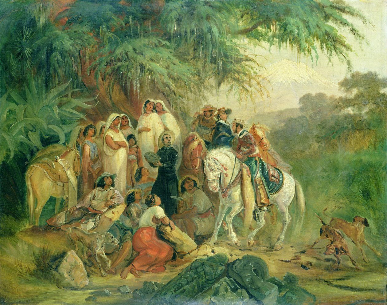 Volksszene in Pico de Orizaba, Mexiko von Johann Moritz Rugendas