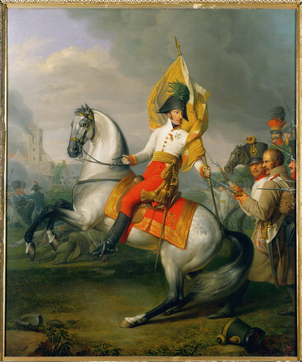 Erzherzog Karl, Bruder von Kaiser Franz I./II., Sieger der Schlacht von Aspern gegen Kaiser Napoleon I von Johann Peter Krafft