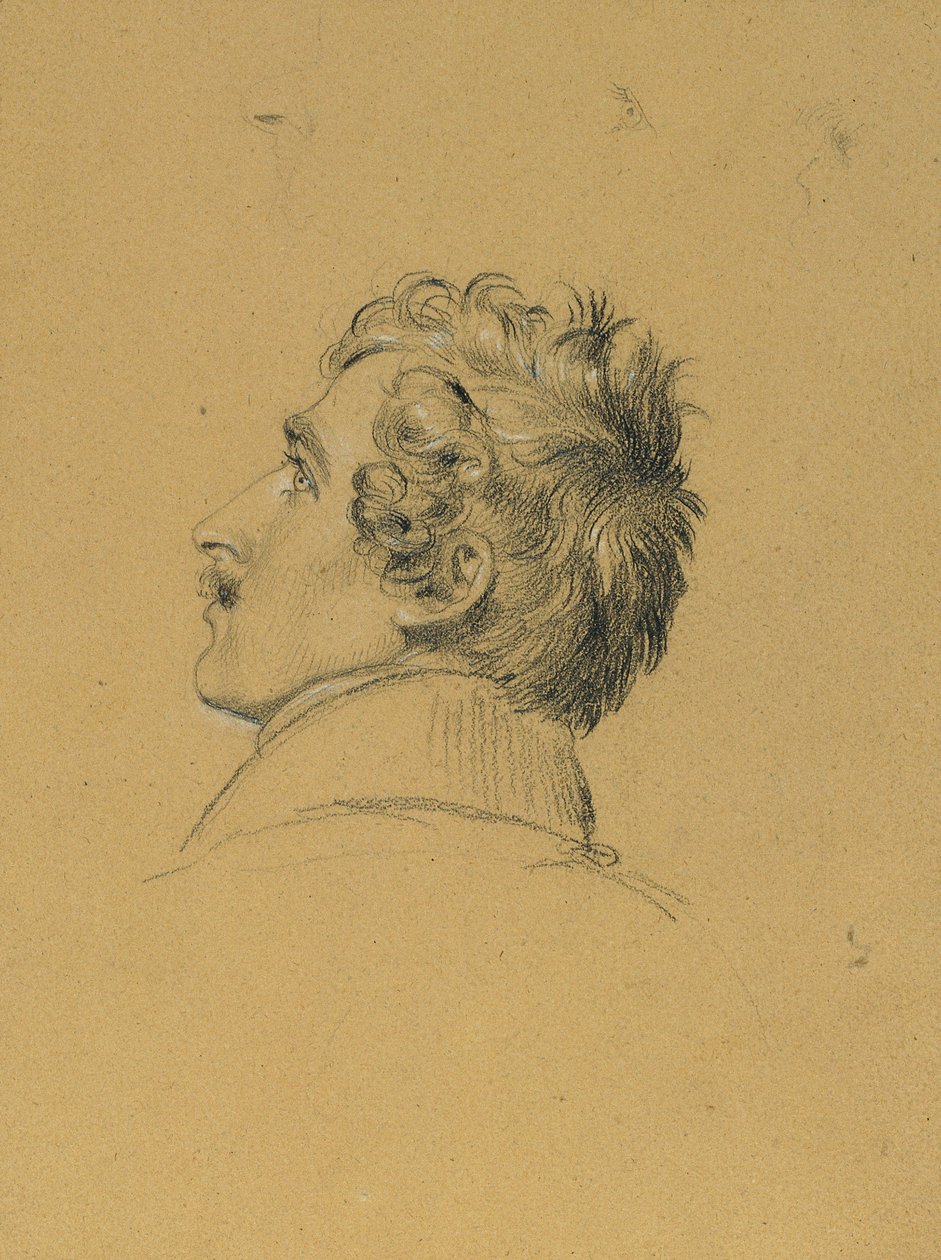Porträtstudie zu "Einzug nach dem Pariser Frieden" von Johann Peter Krafft