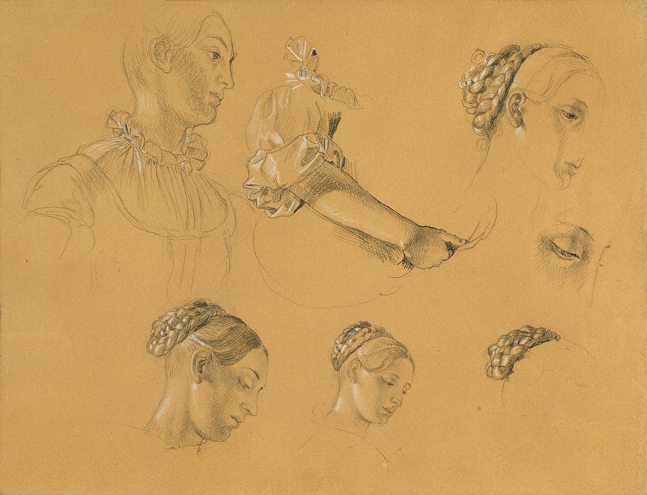 Studie zu "Hermann und Dorothea im Weinberg" von Johann Peter Krafft