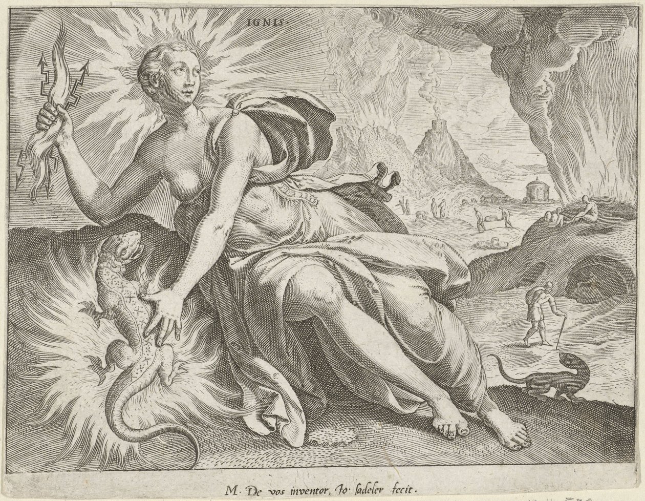 Feuer von Johann Sadeler (I)