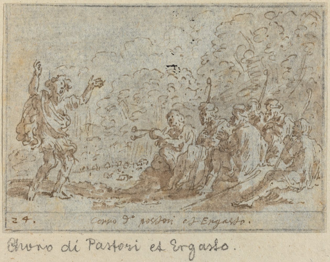 Chor der Hirten und Ergasto von Johann Wilhelm Baur