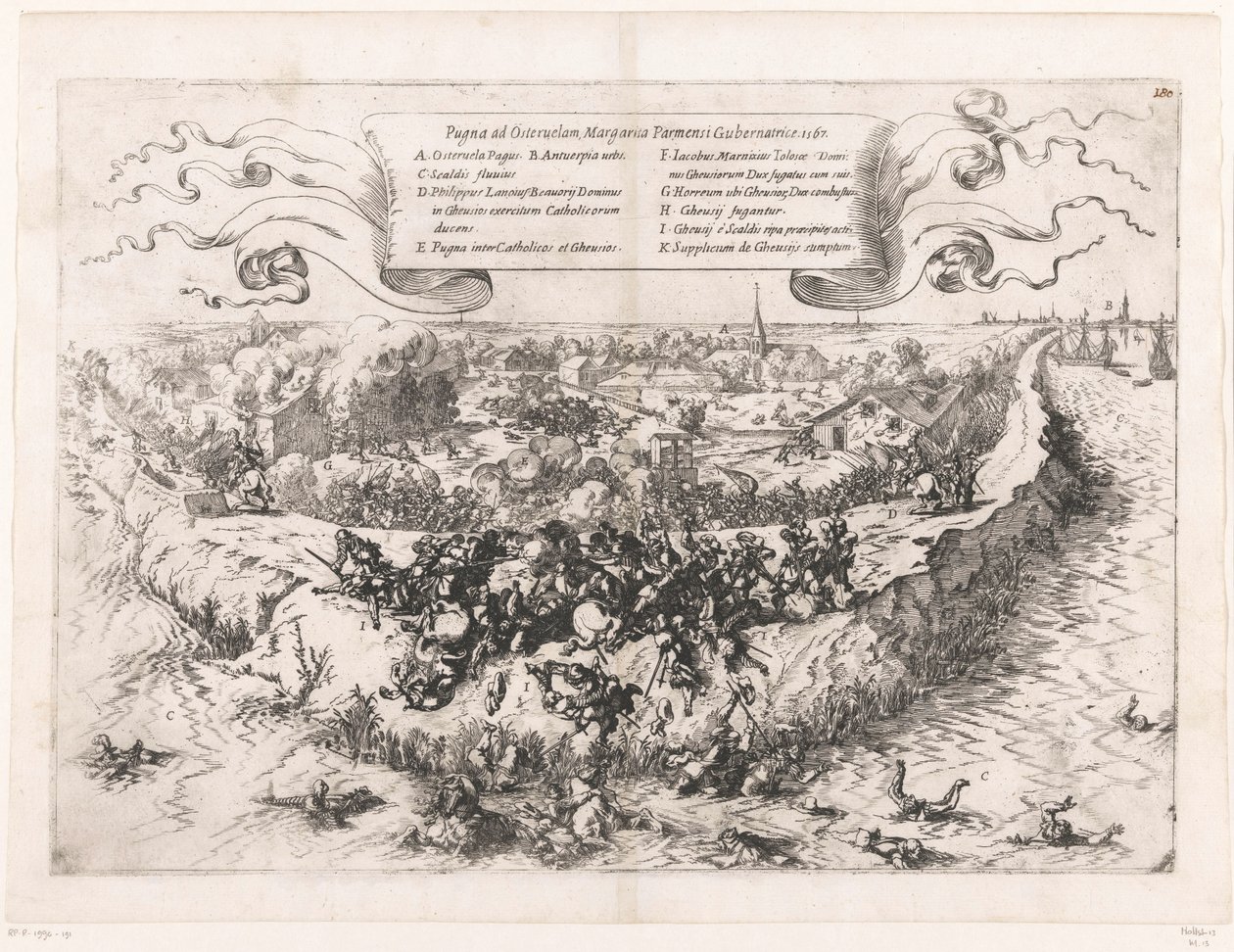 Schlacht bei Oosterweel, 1567 von Johann Wilhelm Baur