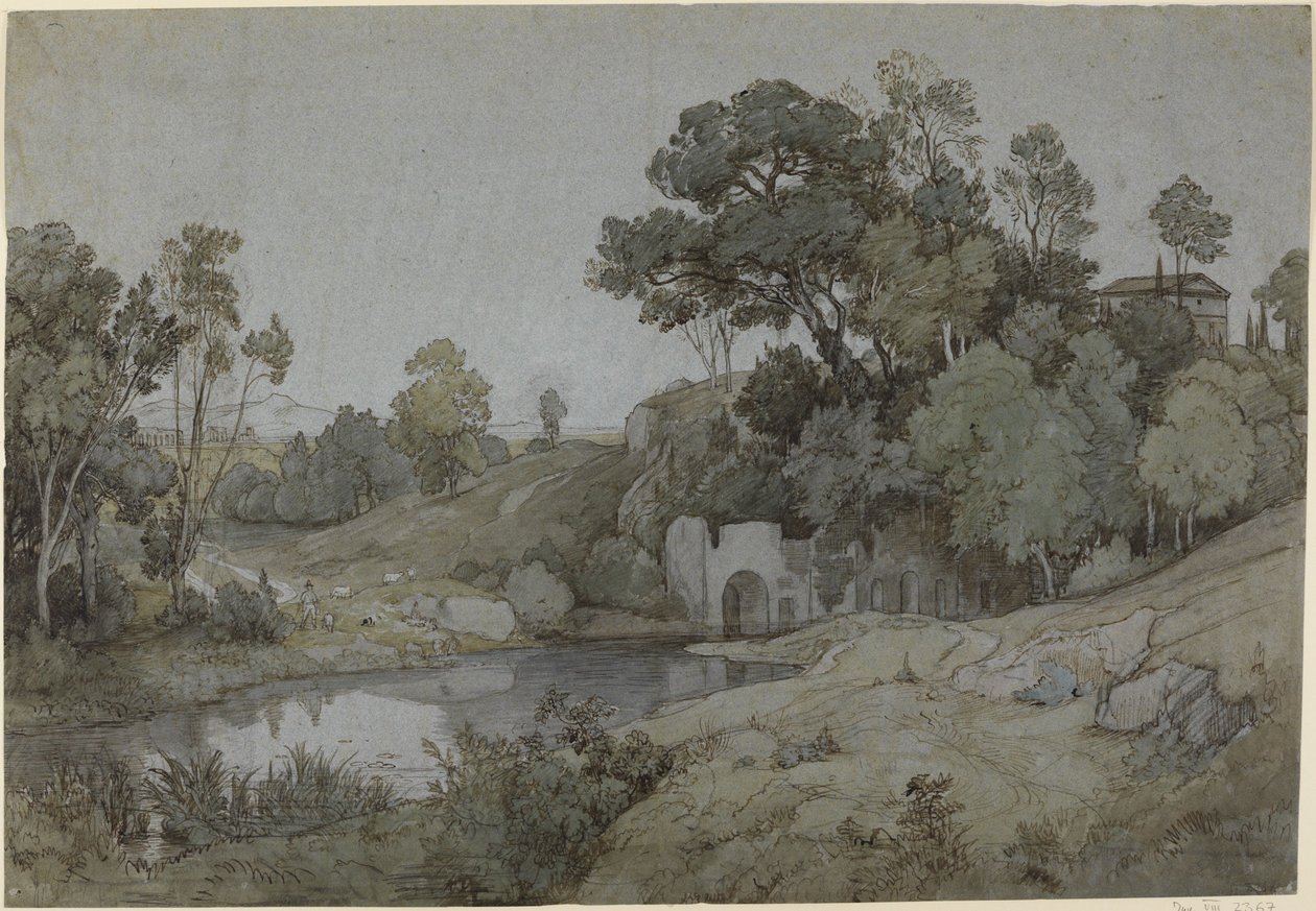 Die Grotte der Egeria von Johann Wilhelm Schirmer