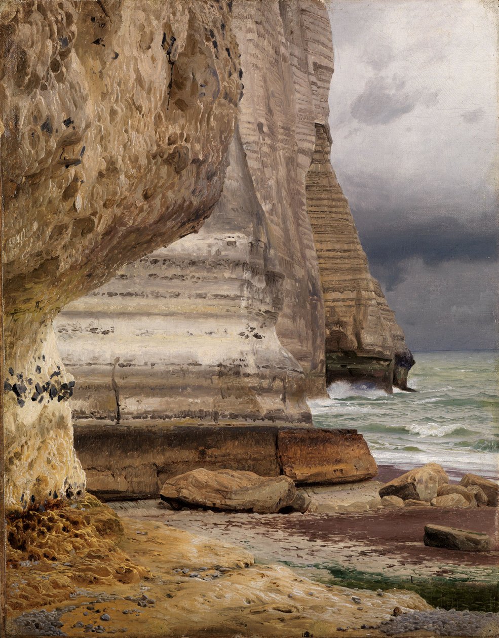 Felsküste bei Etretat von Johann Wilhelm Schirmer