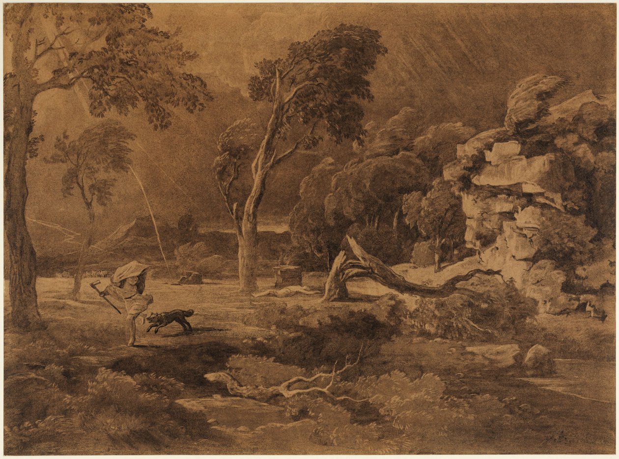Kains Flucht (1. Mose 4, 16) von Johann Wilhelm Schirmer