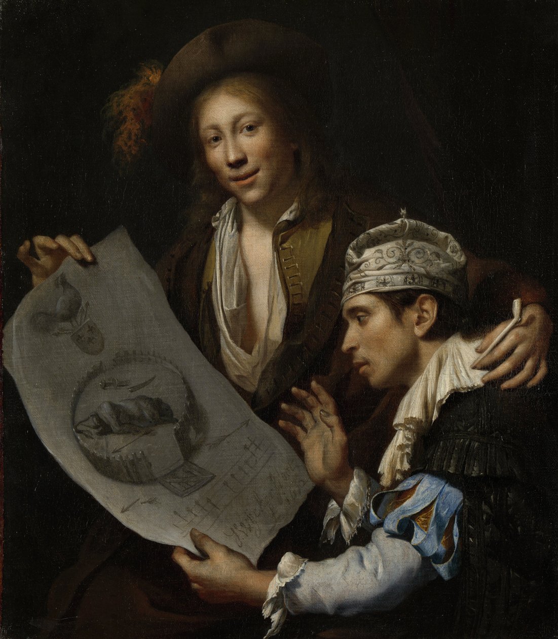 Allegorie auf die französische Invasion von 1672 von Johannes van Wijckersloot