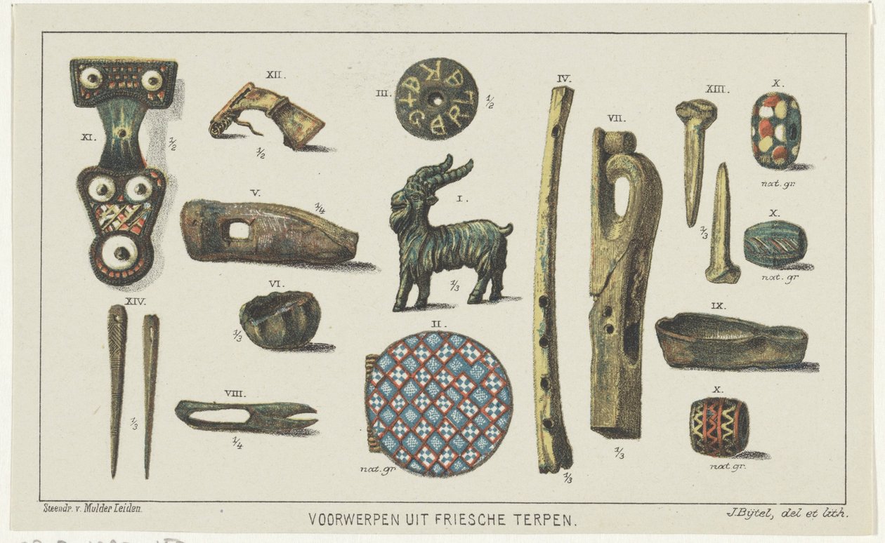 Voorwerpen aus friesischen Terpen (Serie) von Johannes Bijtel