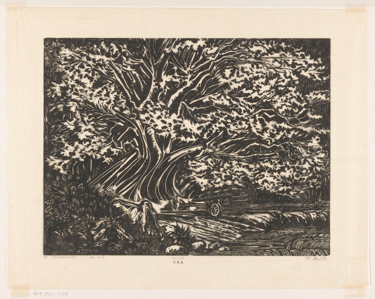 Die Raststätte von Johannes Frederik Engelbert ten Klooster (signed by artist)