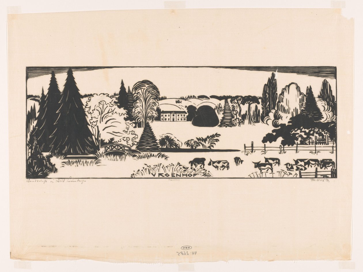 Landschaft in Süd Limburg (Vroenhof) von Johannes Frederik Engelbert ten Klooster (signed by artist)