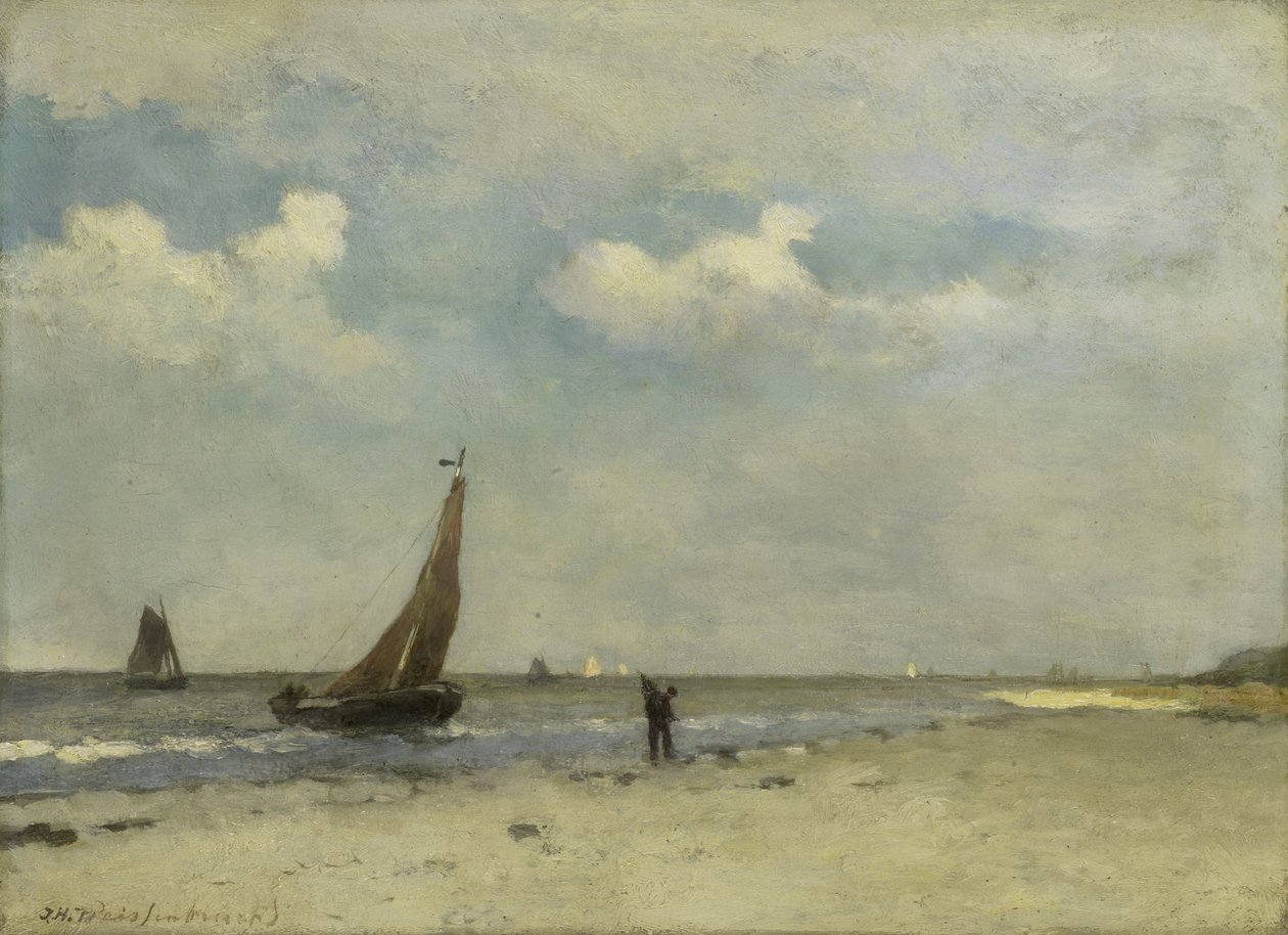 Strandszene von Johannes Hendrik Weissenbruch