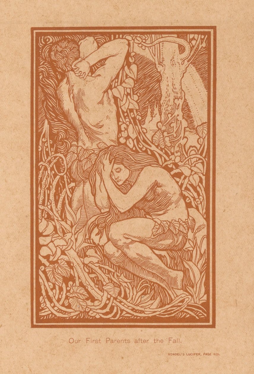Adam und Eva nach dem Sündenfall von Johannes Josephus Aarts