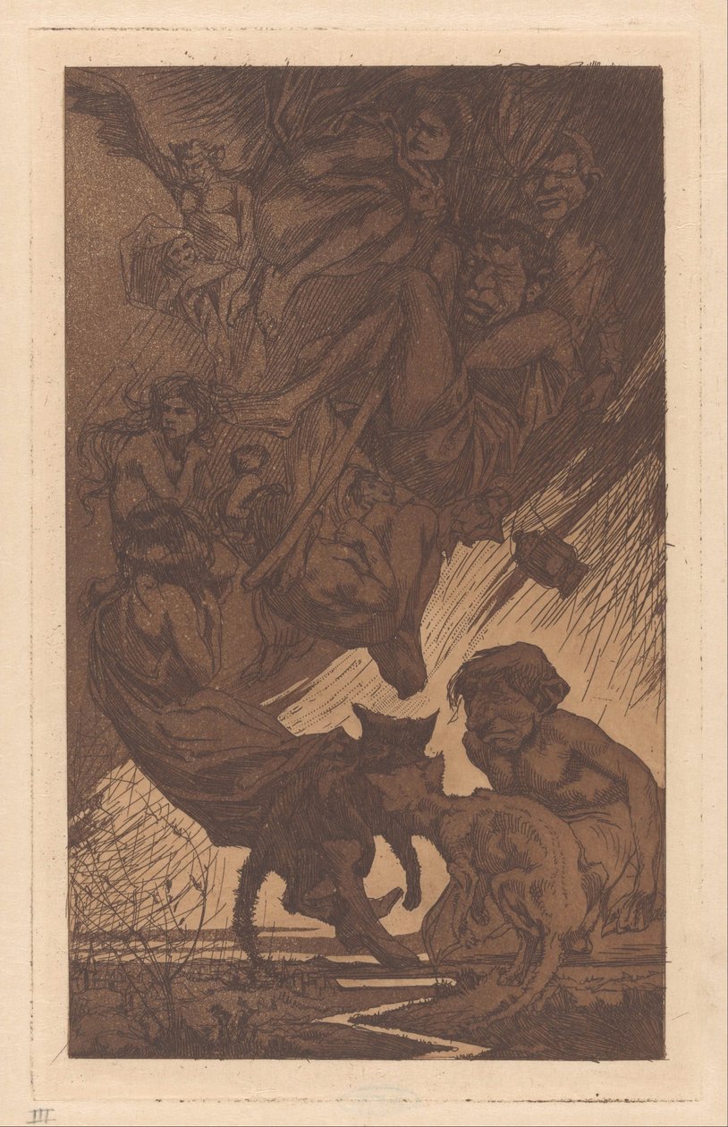 Schwebende Menschen, Fantasiewesen und Katzen von Johannes Josephus Aarts