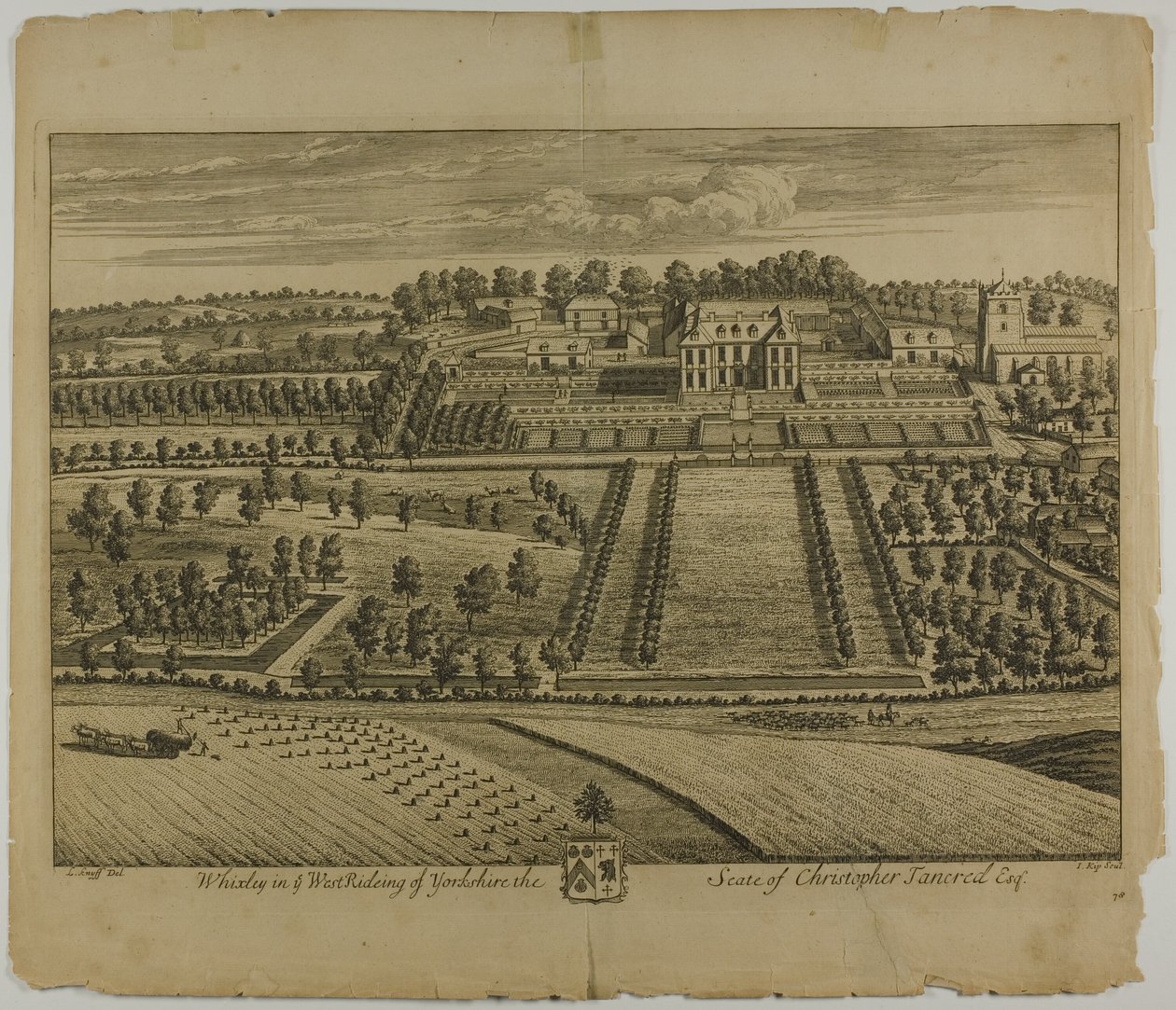 Whixley, Tafel 78 aus Britannia Illustrata von Johannes Kip