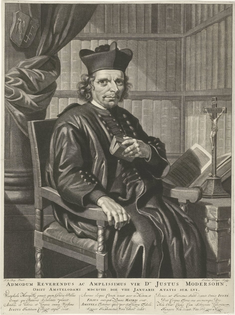 Porträt von Pfarrer Justus Modersohn von Johannes Klopper